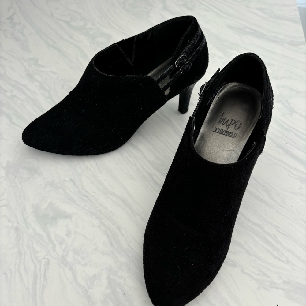 Impo black suede shoe-boot.